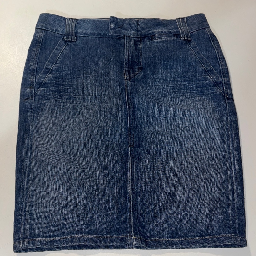Yanuk Denim Pencil style Skirt with front slit